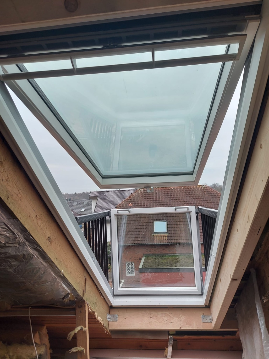 Eingebautes Dachfenster